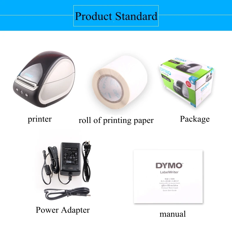 LabelWriter 550For Turbo thermal machine sticker tape label machine bar code printer label printer name badge typewriter