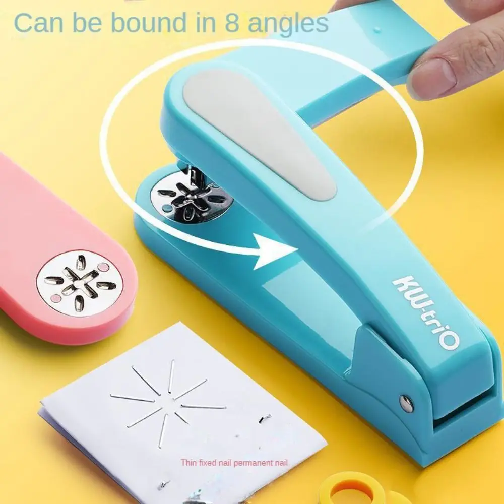 Heavy Duty Stapler Effortless Multifunction Long Stapler 360 Degree Rotary Metal Bookbinding Supplies School Office