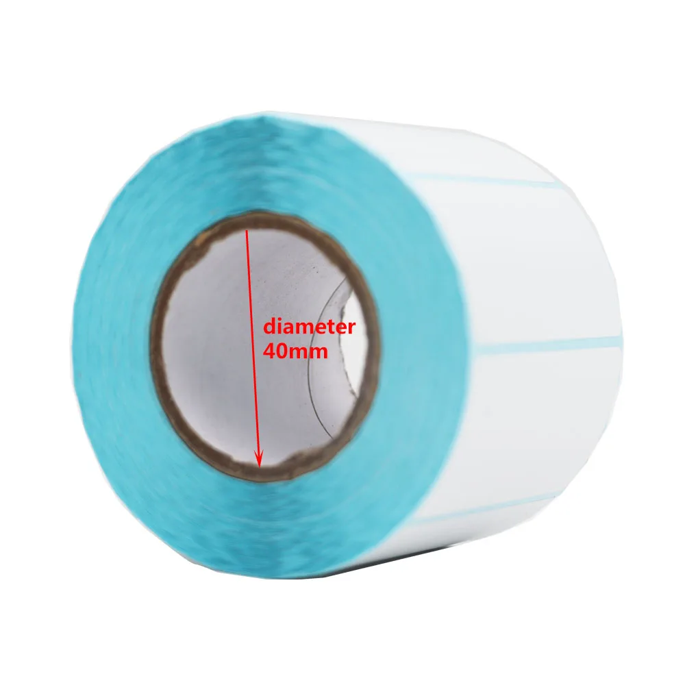 Width 60mm Paper Self Adhesive Thermal White Blank Label Sticker Paper Supermarket Price Direct Print Waterproof Print Supplies