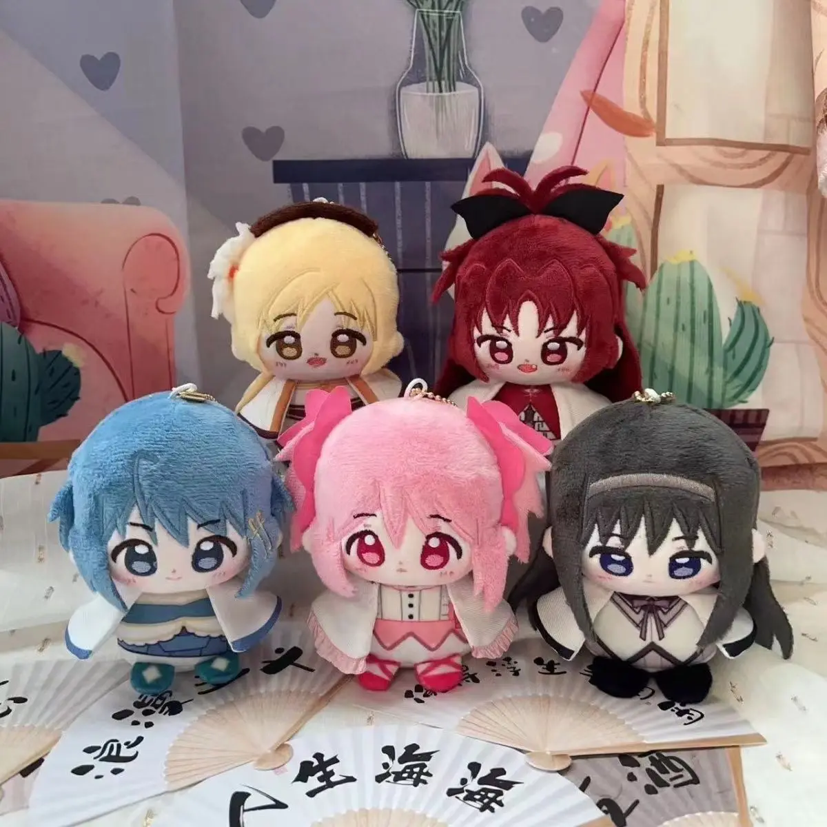 Puella Magi Madoka Magica Sakura Kyoko figura bonita de peluche muñeca de algodón mochila colgante niño niña juguetes llavero regalo
