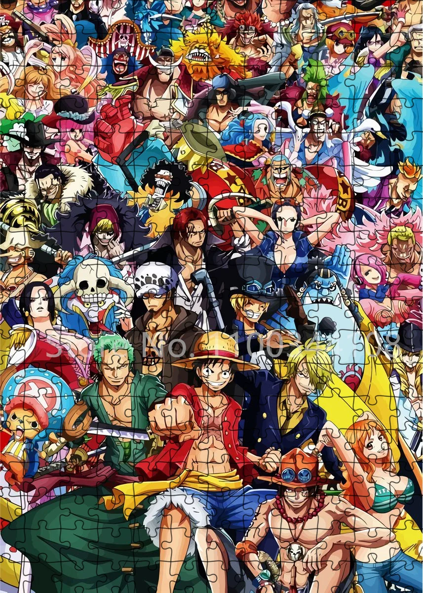 300/500/1000 sztuk Puzzle jednoczęściowe japońskie postacie z anime Puzzle dla dorosłych zabawki edukacyjne dla dzieci fajne gry