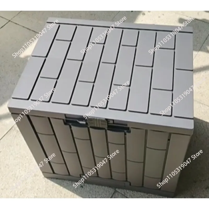 Outdoor dustproof storage box, courtyard garden camping sorting storage tools, poolside waterproof deck storage box