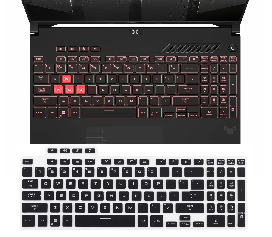 Silicone Laptop Keyboard Cover for ASUS TUF Gaming F16 FX607VB FX607VU FX607JV FX607VJ FX607JU FA607P FA607PI FA607PV FA607PR