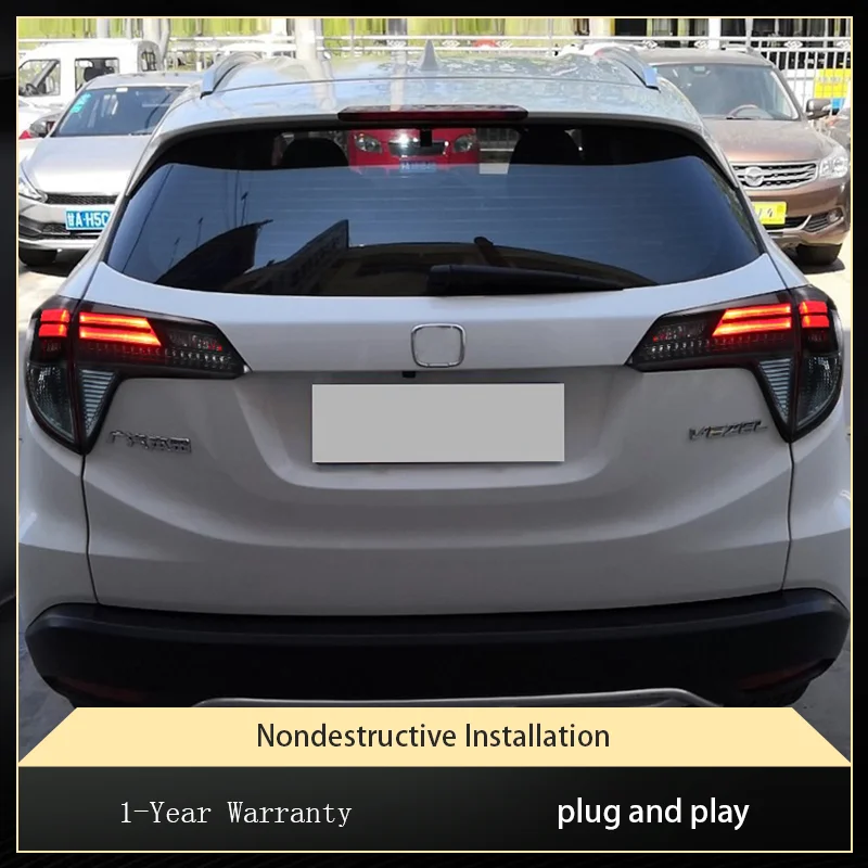 أضواء السيارة لهوندا HRV HR-V Vezel 2015-2018 الضوء الخلفي LED ترقية تسليط الضوء على العارض ثنائية البؤرة عدسة الملحقات أداة المصباح