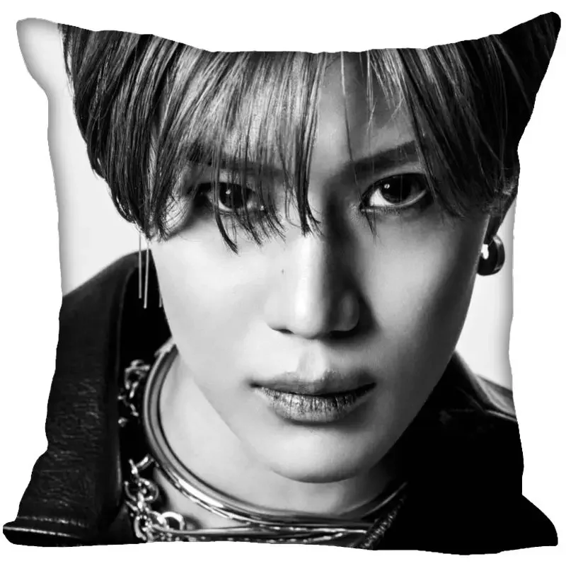 Custom SHINee Taemin Pillow Cover Bedroom Home Office Decorative Pillowcase Square Zipper Pillow Cases Satin Soft No Fade 0519