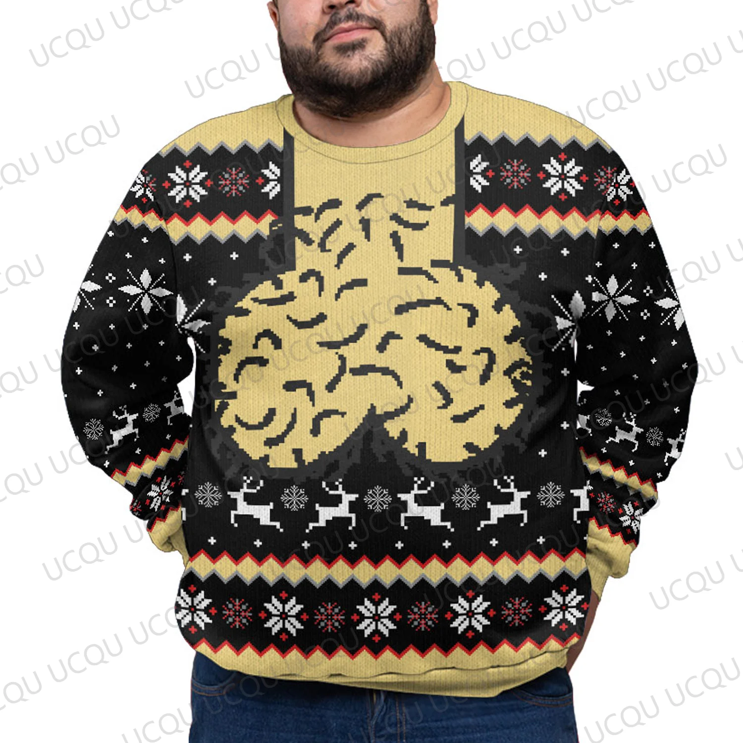 2026 Ugly Christmas New Hot Selling Sweater Men's and Women's Chicken Long Sleeve T-shirt Round Neck Sportswear Casual Hoodie