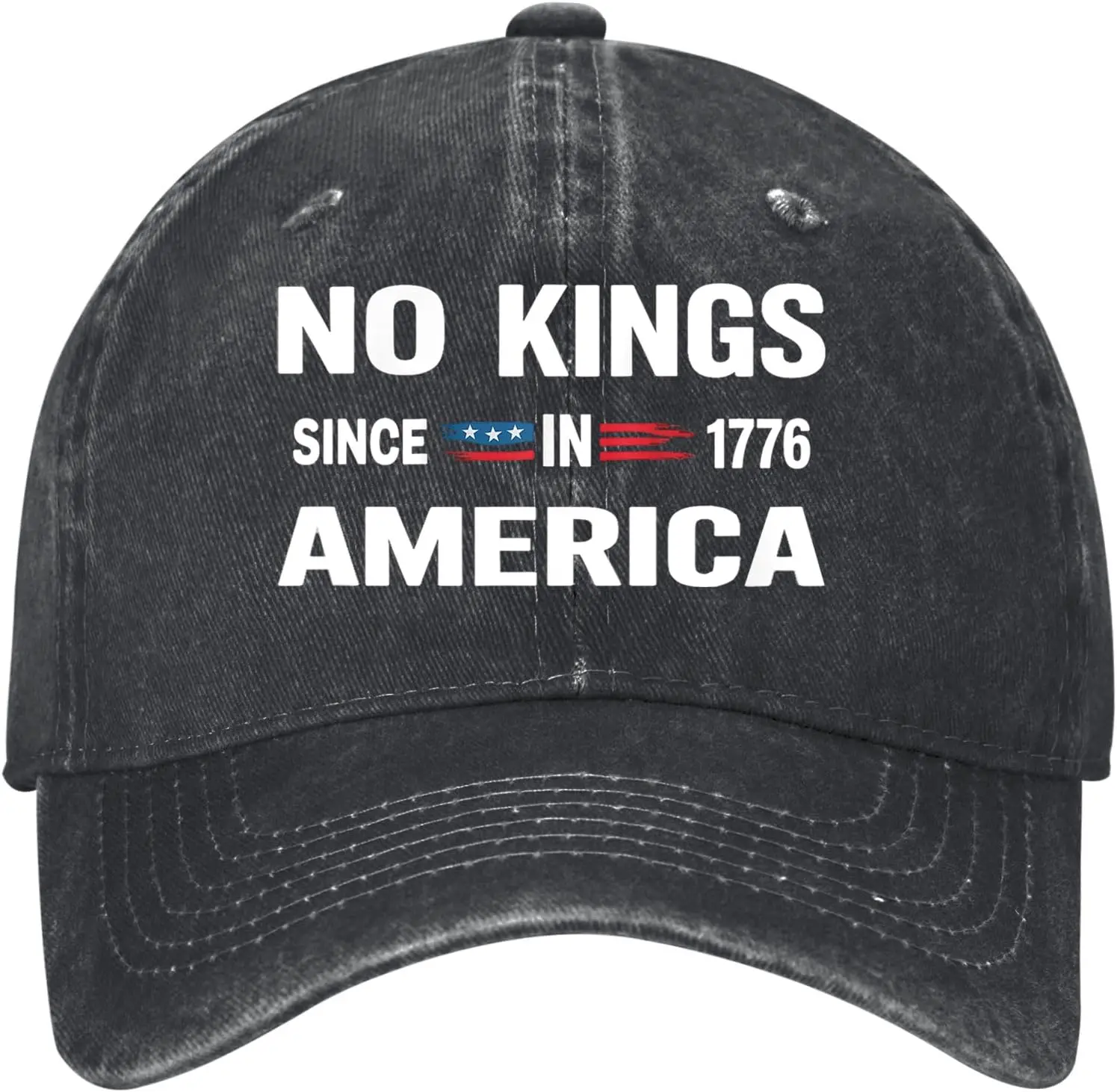 No Kings Hats Protest Sign No Kings in America Hat Cotton for Men Women We The People Political Baseball Cap Adjustable