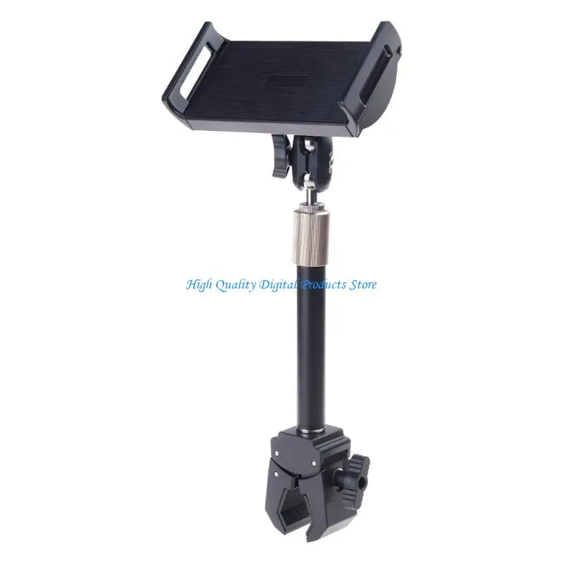 U2JE Adjustable Tablet Stand With Telescoping Rod 360 Degree Rotation Flexible Phone Holder Clamp Bracket Replacement