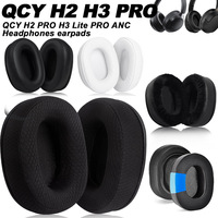Earphone pads For QCY H2 PRO H3 H4 Lite PRO ANC  replacement  Earpads Mesh cloth Memory Covers Sponge Soft Protein
