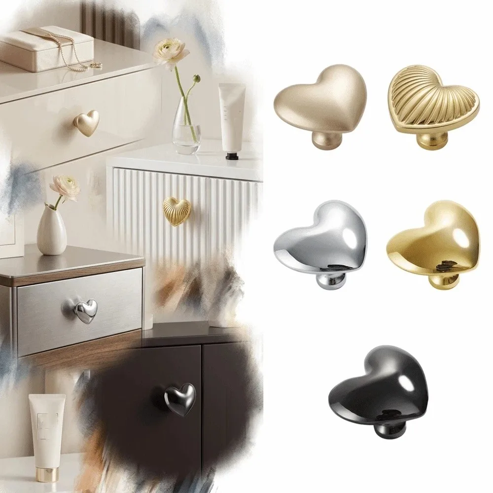 Brushed Chrome Gold Cabinet Knob Solid Structure Modern Minimalist Furniture Knob Smooth Hand Feel Single Hole Mounting