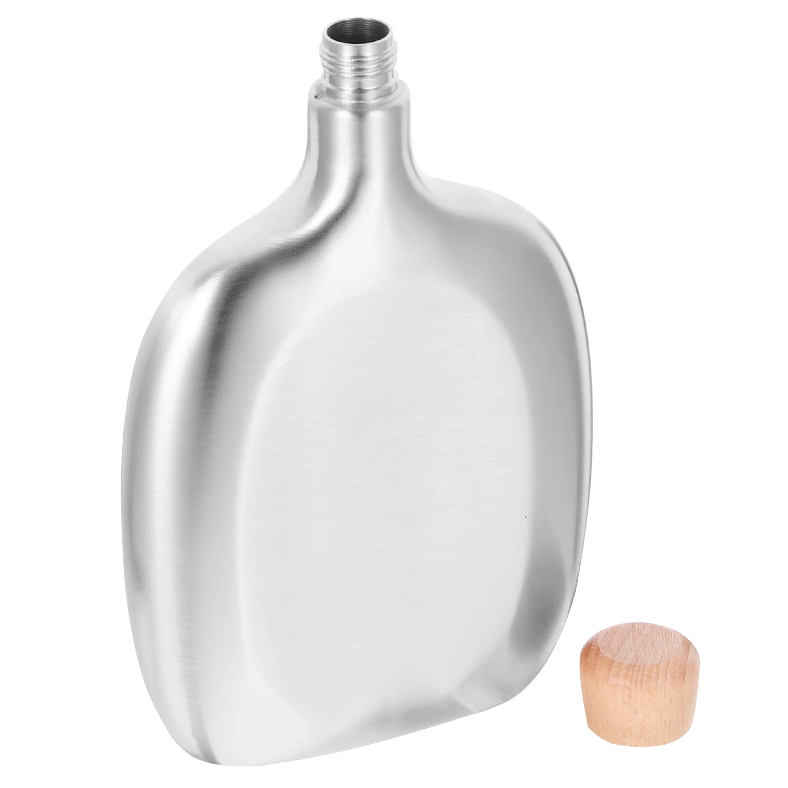 

Stainless Steel Flask for Men Liquor Bottle Insulated Camping Travel Metal Small Hip Flask 304 Grade Round Design