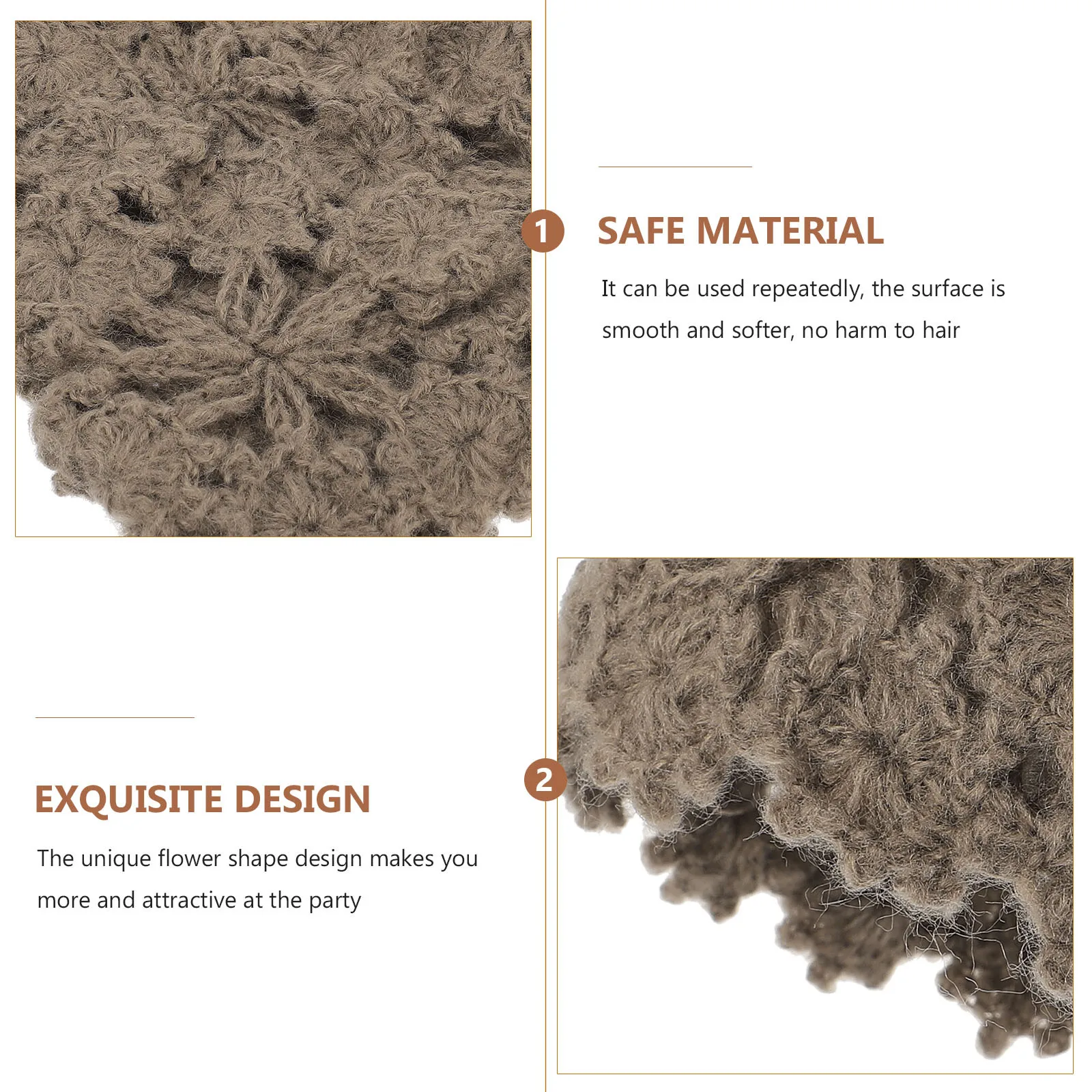 قبعة بيريه محبوكة دافئة للنساء على شكل زهرة مجوفة، قبعة شتوية مريحة وخفيفة الوزن للمشي لمسافات طويلة والتخييم والرياضات