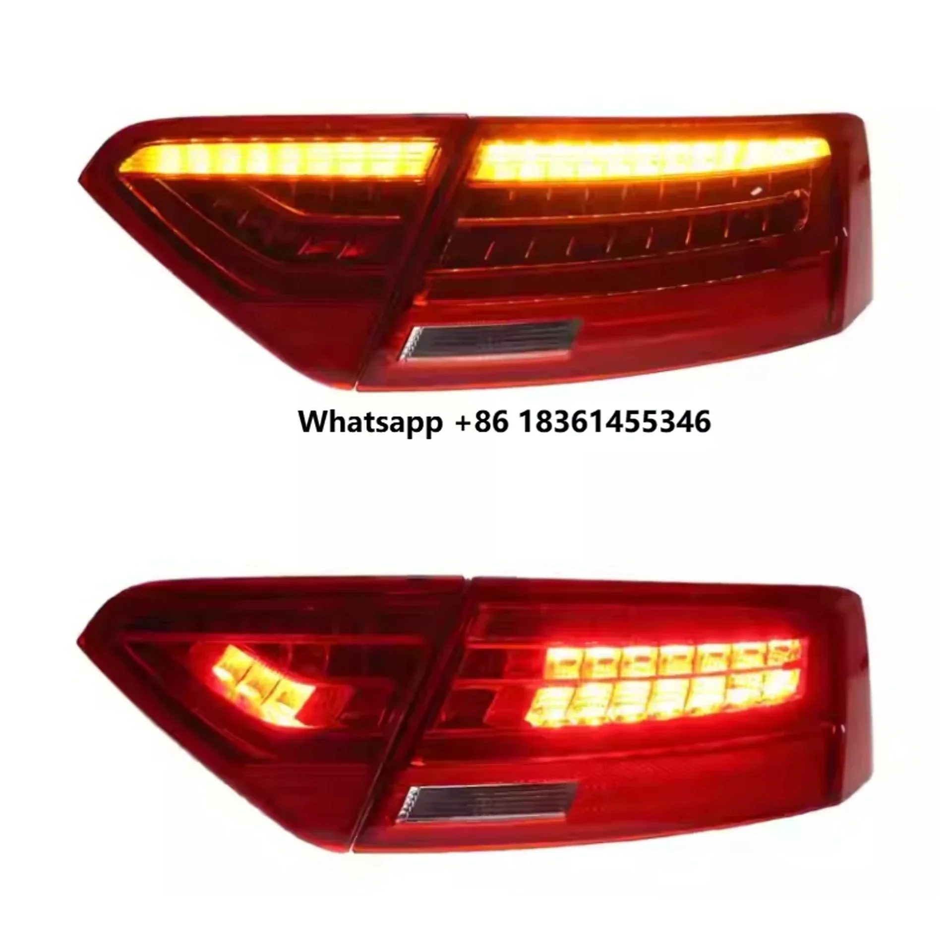 for A5 2008-2016 Convert Turn Signal Brake Lamp Backup Light Auto Accessories New Style Led Taillight Assembly