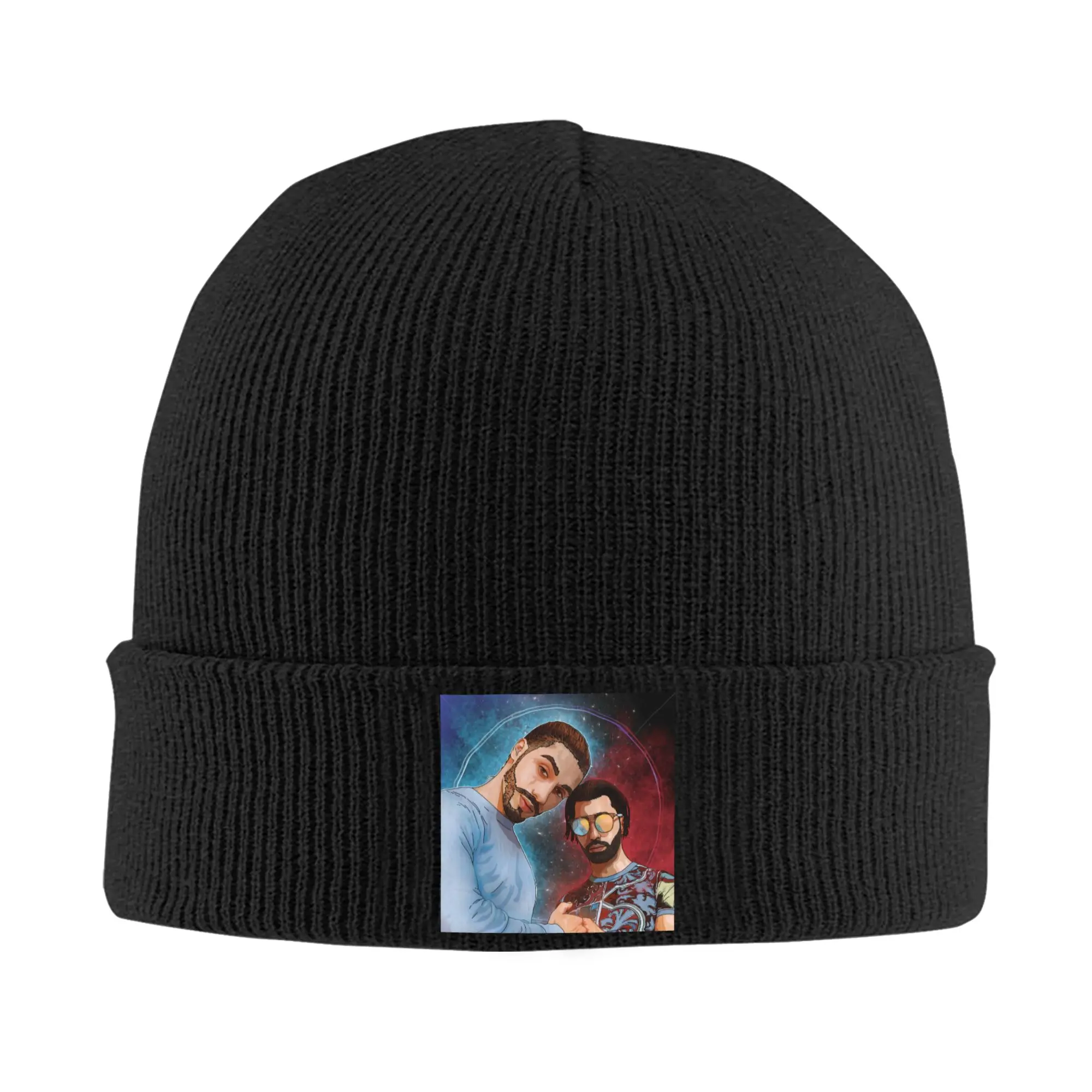 PNL QLF Rapper Singer Beanie Cap Winter Warm Bonnet Femme Knitted Hat Fashion Outdoor French Rap Band Skullies Beanies Cap