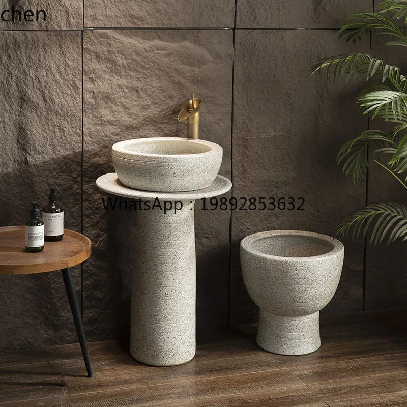 حوض عمود خارجي نوع عمود الفناء حوض غسيل خارجي نوع أرضية متكامل