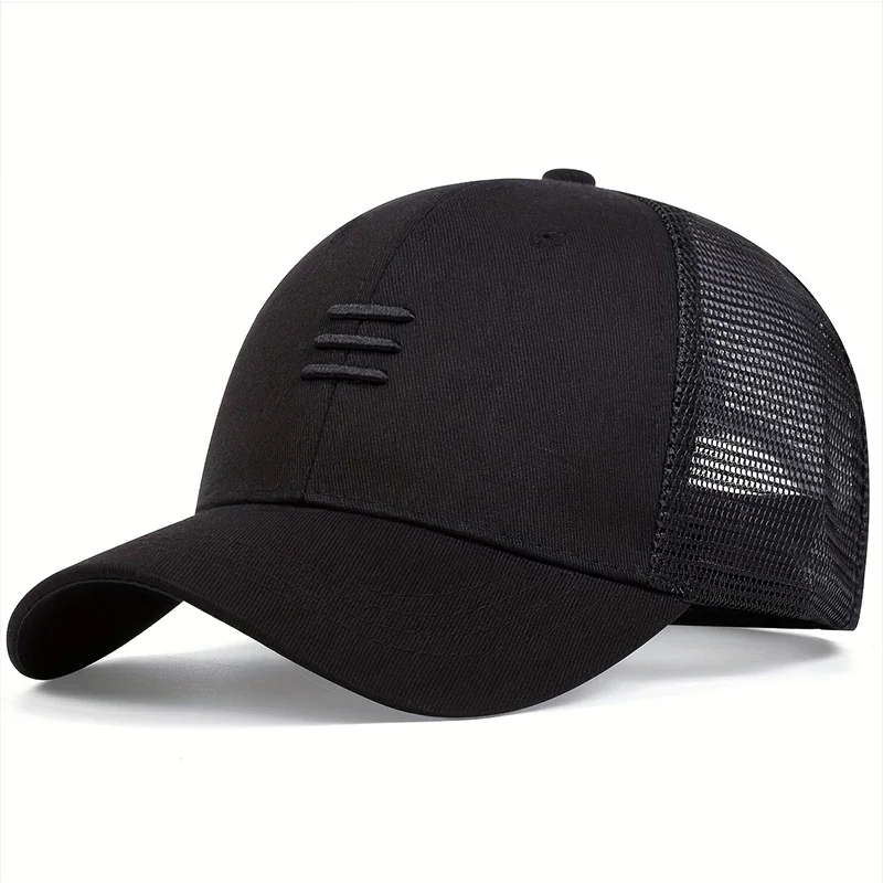 Unisex Three Embroidery Baseball Net Caps Spring and Summer Outdoor Adjustable Casual Hats Sunscreen Hat Sports Cap