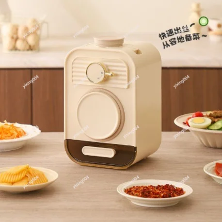 Electric Multi-function Vegetable Cutter Household Slicing Shredding And Garlic Mashing Tool