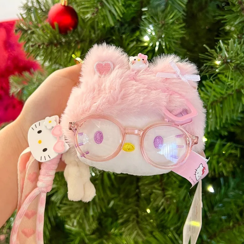 헬로키티 플러시 키체인 케이티 캣 백팩 가방 참 펜던트 핸드백 액세서리 키링 크리스마스 할로윈 선물