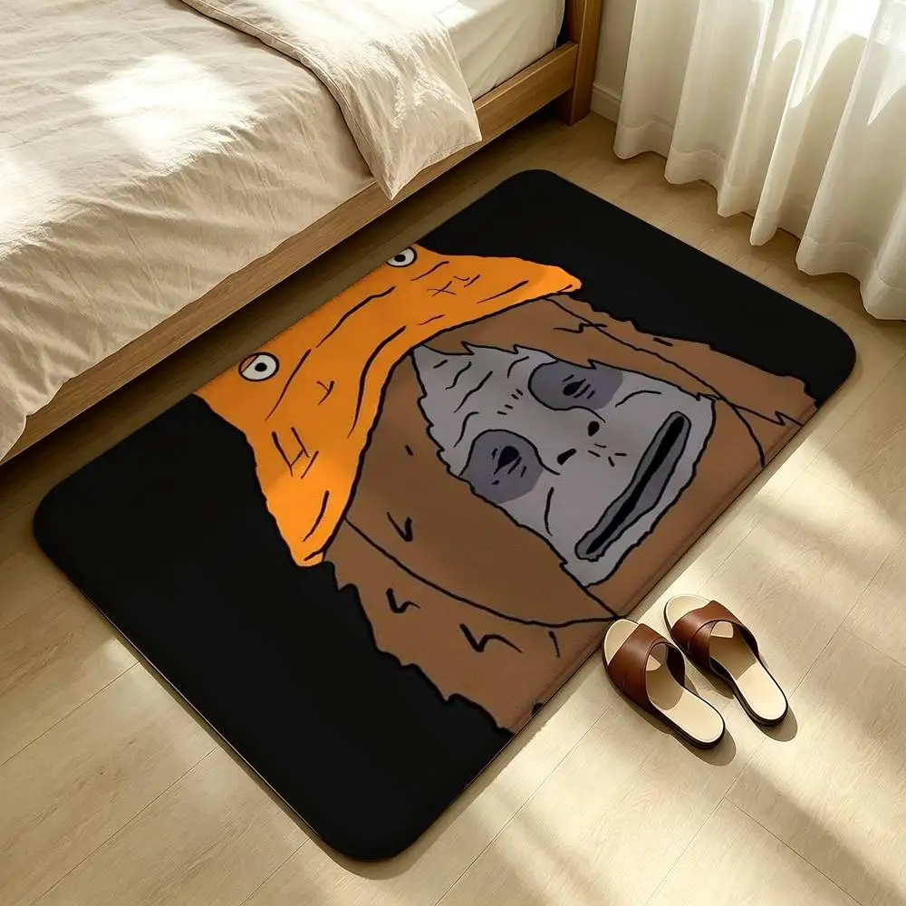 S-Sassy The Sasquatch Shower Room Absorbent Small Floor Mat Soft Comfortable Decorative Foot Mat