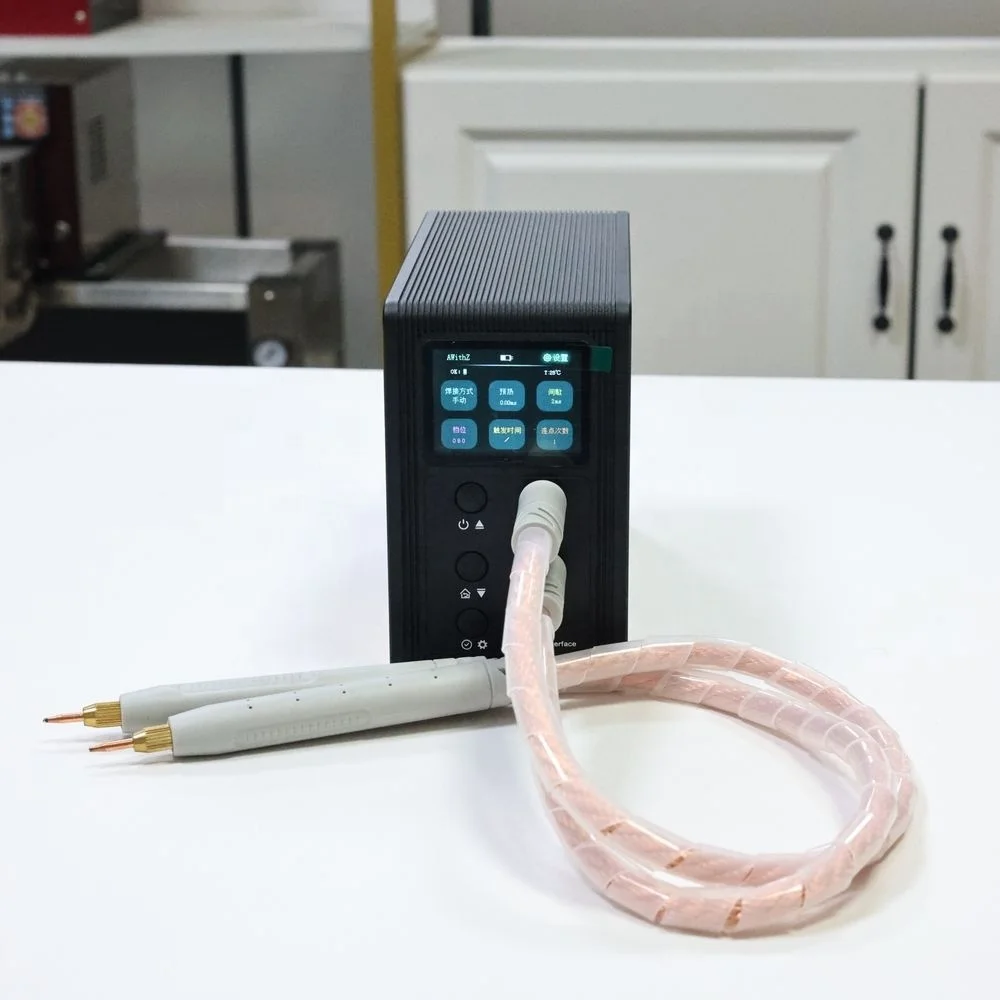 P60F Spot Welding Machine, Compact Design for On-Site Welding Tasks, Gold-Plated Electrode Tips