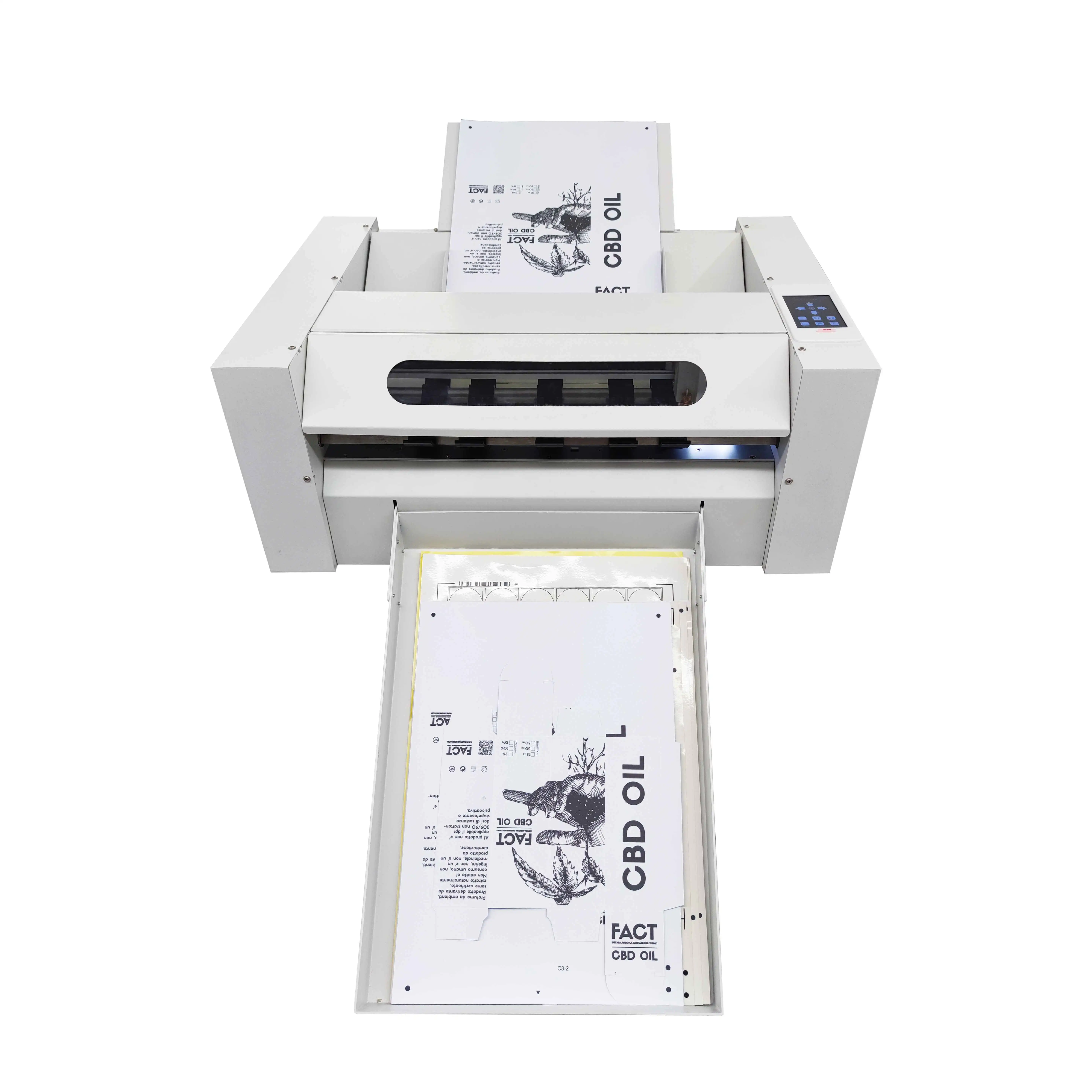 CCD Camera Automatic Feeding Servo Motor High Speed Half Or Die Cut Vinyl Sticker Label Cutting Machine