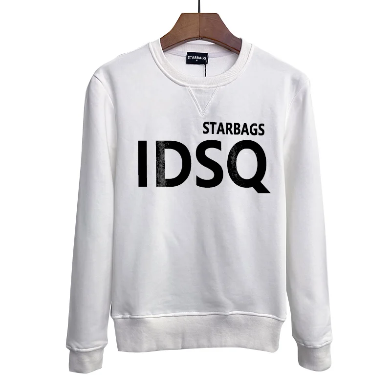 starbags dsq Men\'s hoodie cotton high quality fashion simple printed crew neck pullover top long sleeve trend casul men pants