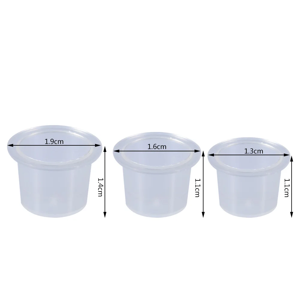 

1000Pcs Tattoo Ink Cap Cup Plastic Microblading Pigment Accessories Holder Container for Used to Hold Pigment or Ink for Tattoo