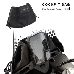 Bolsa de almacenamiento para cabina de motocicleta Ducati Desert X DesertX 2022, paquete de parabrisas, bolsas de carenado delantero