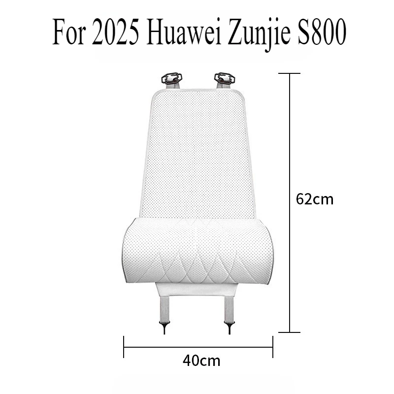 For 2025 Huawei Zunjie S800 Seat Cushion, Extended Thigh Support Leg Pillow Pad with PU Leather