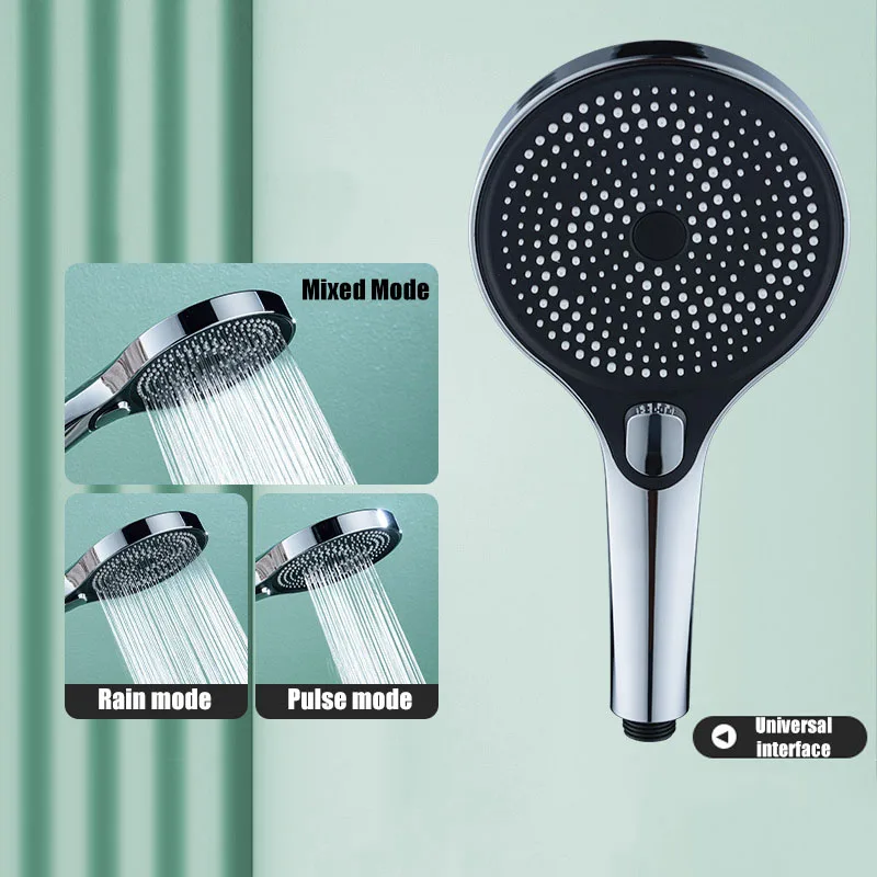 

3 modes replete for shower heads bathroom items rainfall shower set full bathroom showers bath accessories showerhead knobs home