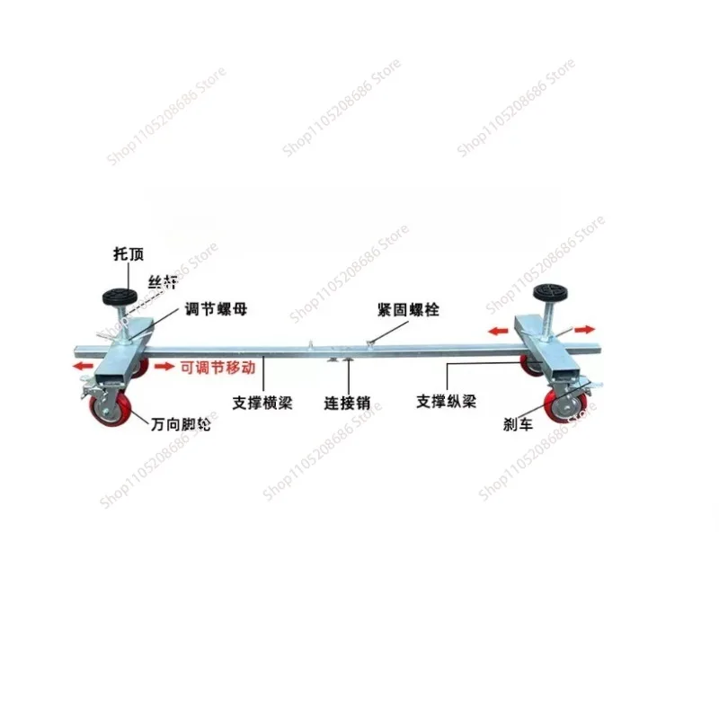 accident car mobile rack workshop  trailer rack vehicle maintenance mobile rack