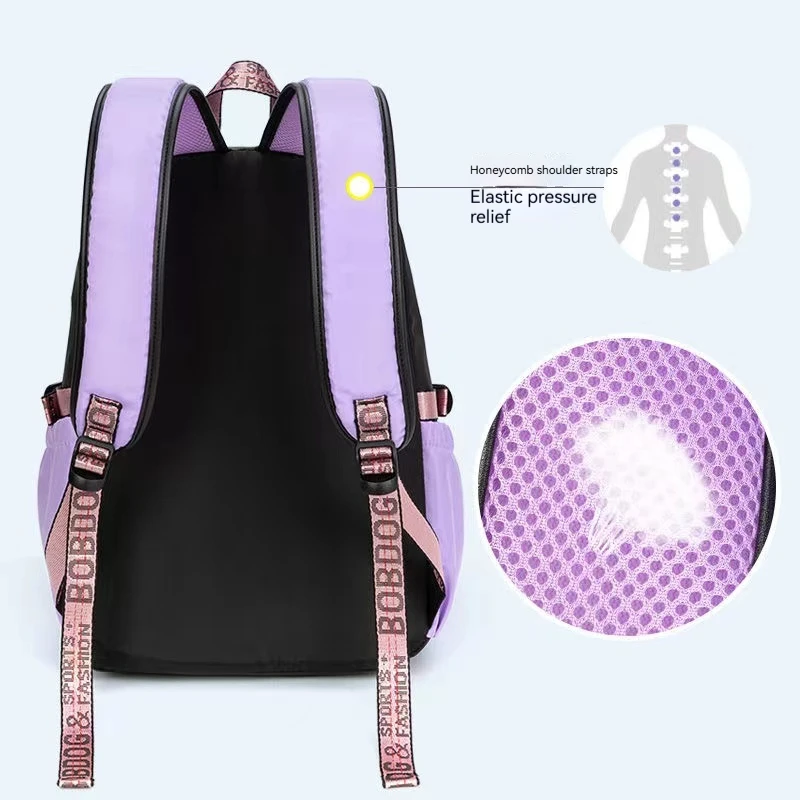 Teenagers Cute Schoolbag Shoulder Backpack Nylon Fabric Girls, Large Capacity Splash-Proof
