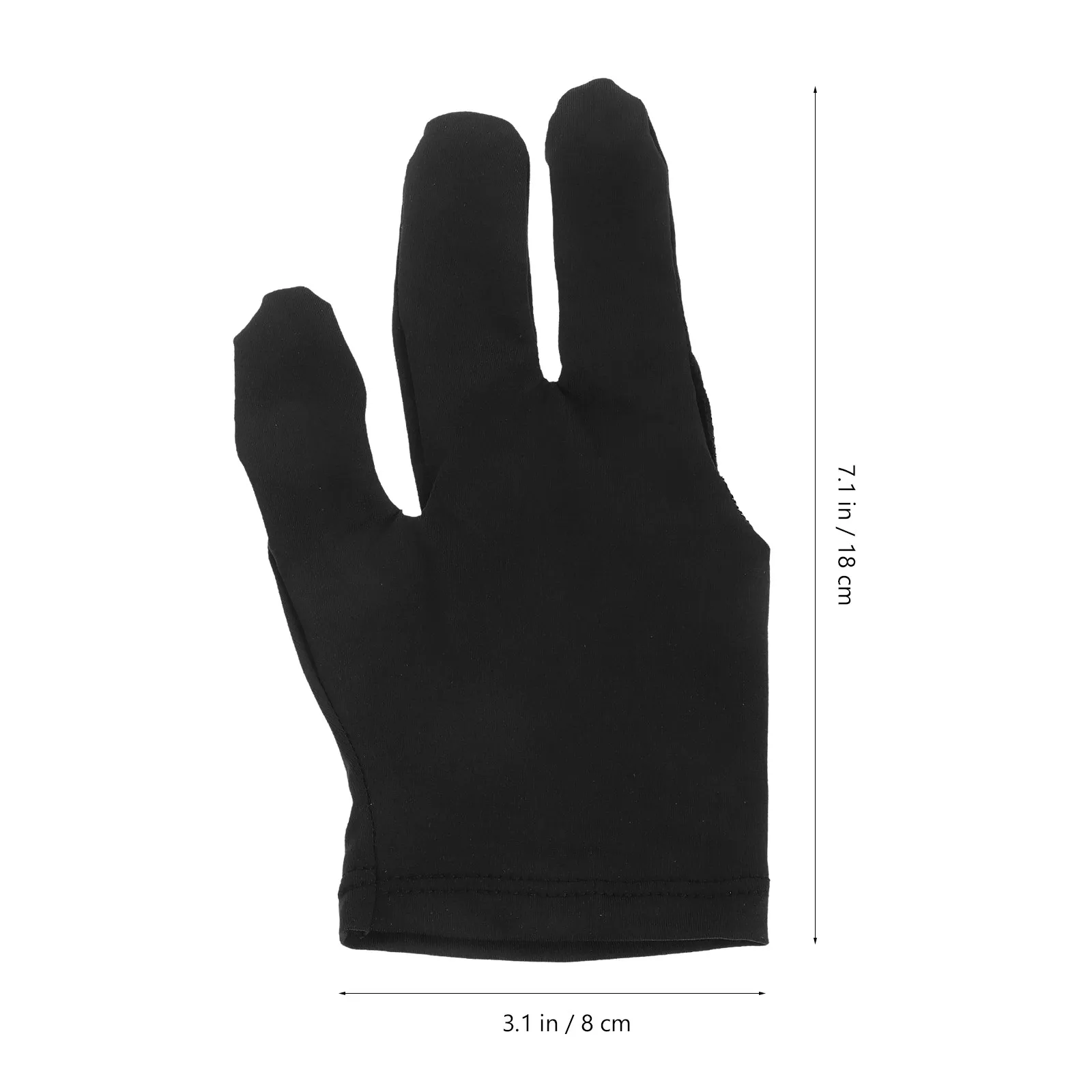 12Pcs 3-Finger Pool Cue Gloves – Stretchable Wrist Support, Unisex Snooker Shooting Accessory for Right or Left Hand