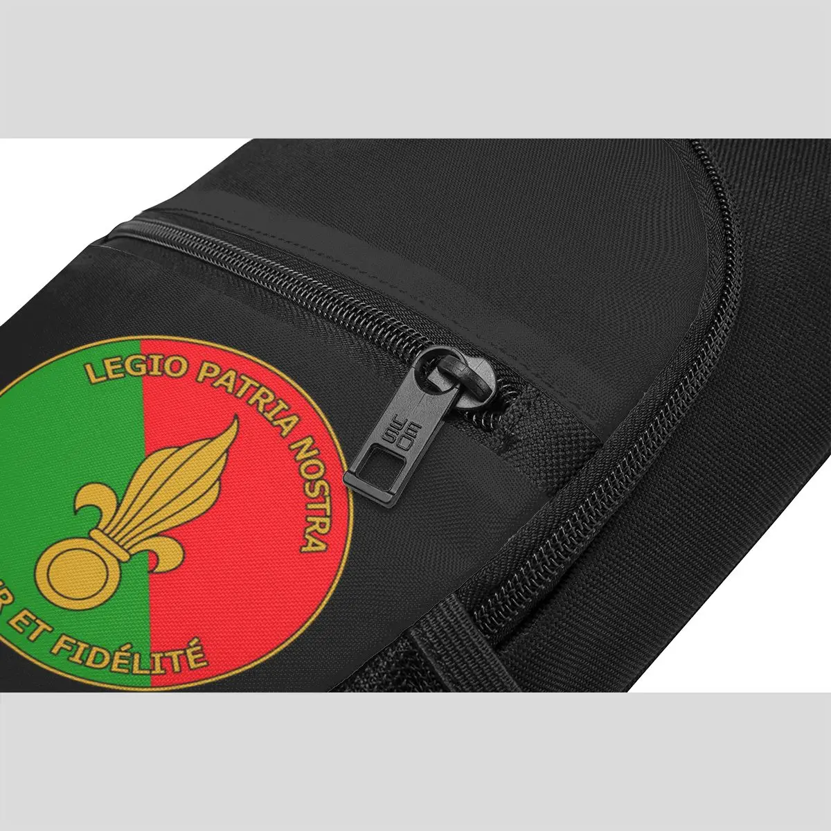 French Foreign Legion Insignia Chest Bag Men Sling Crossbody Backpack Chest Bag Travel Hiking Daypack Shoulder Bag