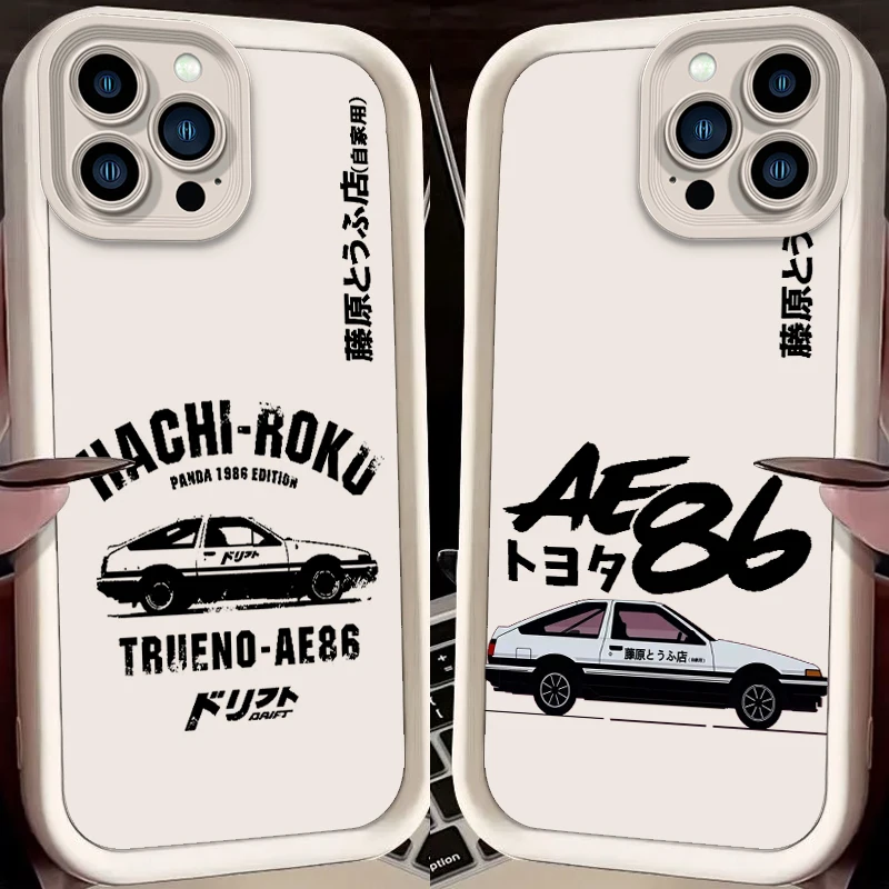 Initial D Anime Comics Art Eye Ladder For Apple iPhone 15 14 13 12 11 XS XR X Pro Max Plus Back Phone Case