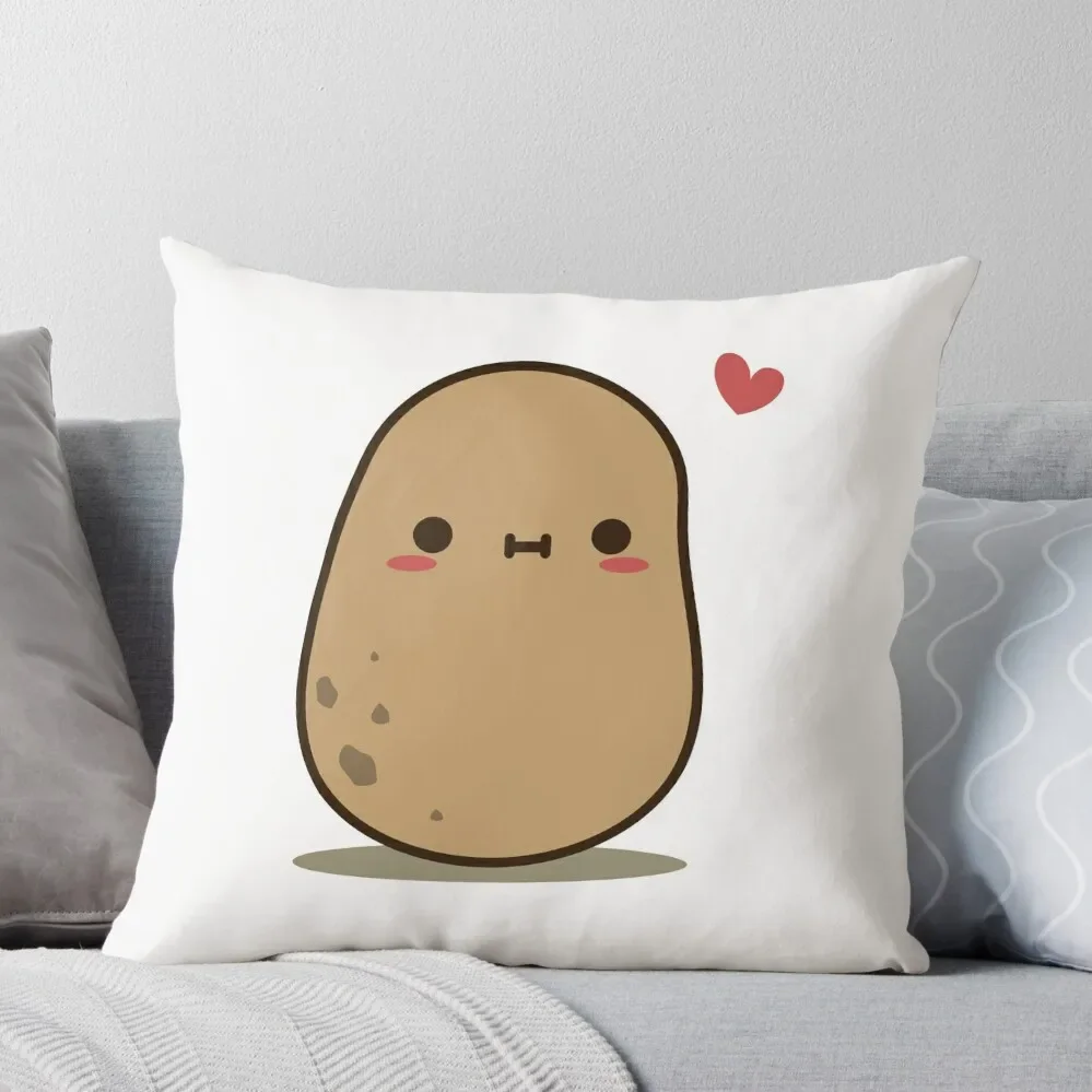 

Cute Potato in love Throw Pillow Custom Cushion Photo Decorative Sofa Cushion