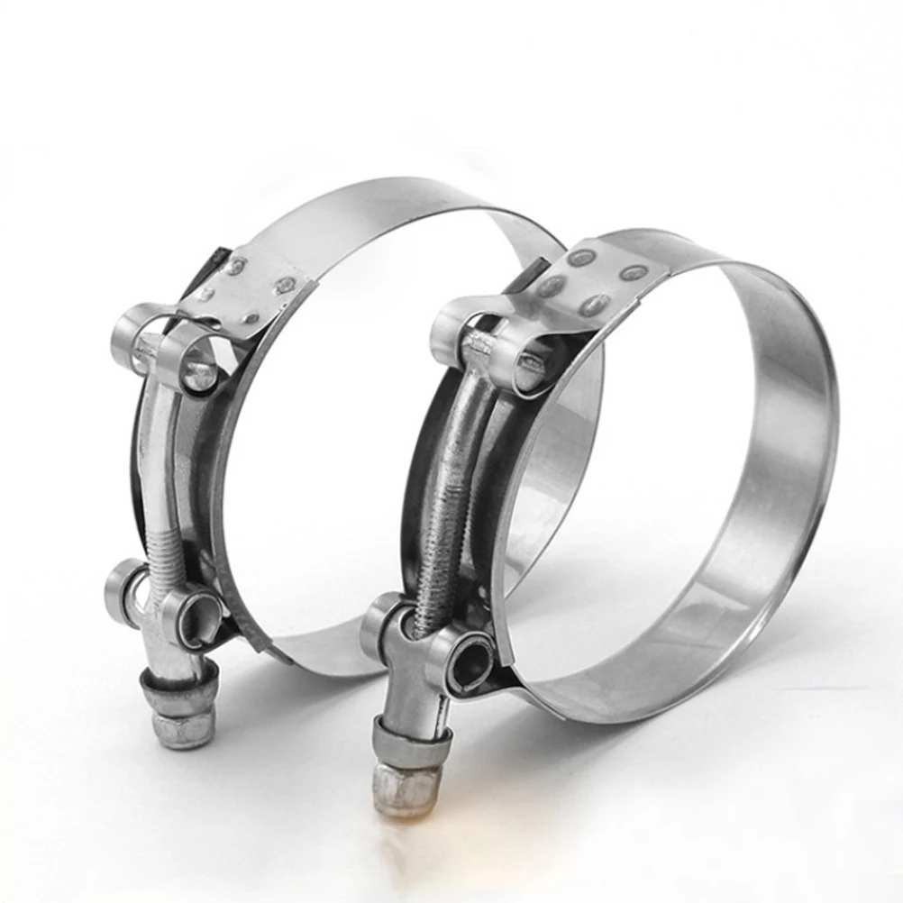 

2 Pc Stainless Steel Throat Hose Easy to Use Clamp Gear Clamps Clip Tube Boat/marine Adjustable