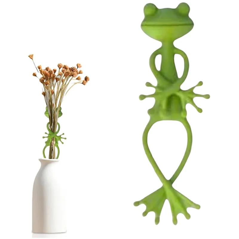 AT02-8Pack Frog Shaped Plant Ties Adjustable Flexible Clip Garden Vegetable Planting Vine Stem Fix Clips