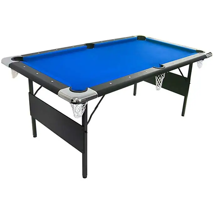 Economic Price 6FT 7FT Folding Leg Half Assemble Snooker Billiard Pool Table