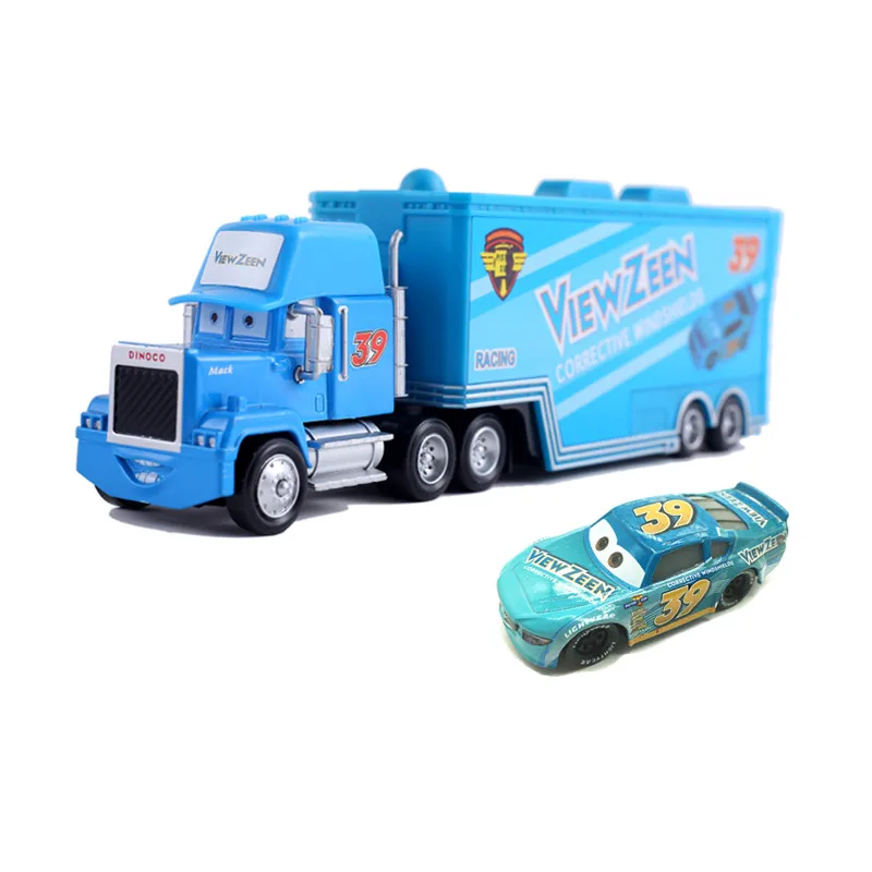 Disney Pixar Auto 2 3 Metalen spuitgieten autospeelgoed #   95 McQueen Truck King Jackson Storm Sally Kerstverjaardagscadeau voor kinderen