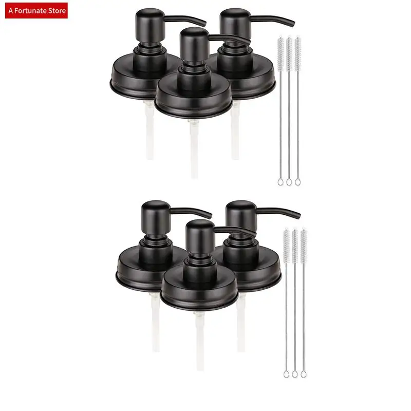 

Soap Dispenser Lids,Rust Proof Pump And Lid Replacement For Mason Jars Or Other DIY Lotion Soap Dispensers, 6 Pack-A78G