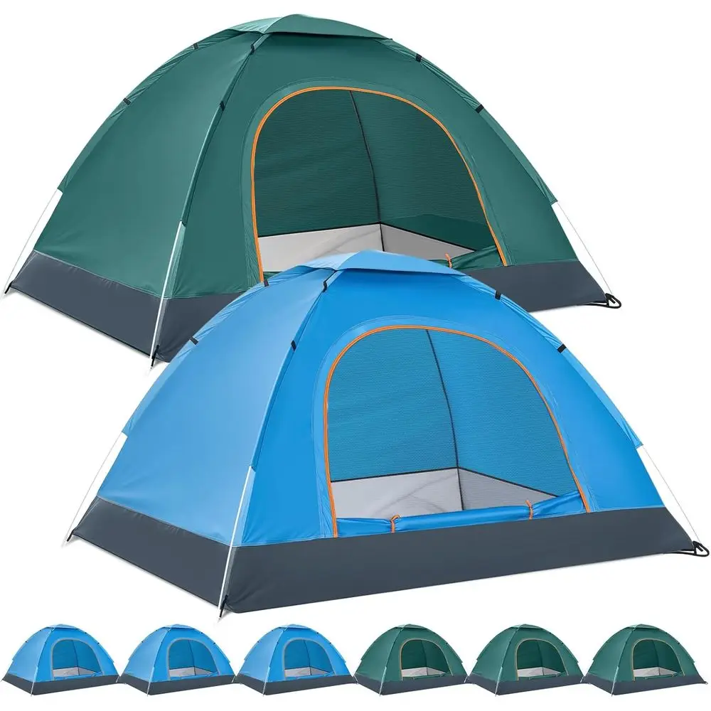 

Lightweight 6-Person Camping Tent for Homeless, Waterproof and Windproof, with Rain Fly and Carrying Bag, Ideal for Outdoor Camp