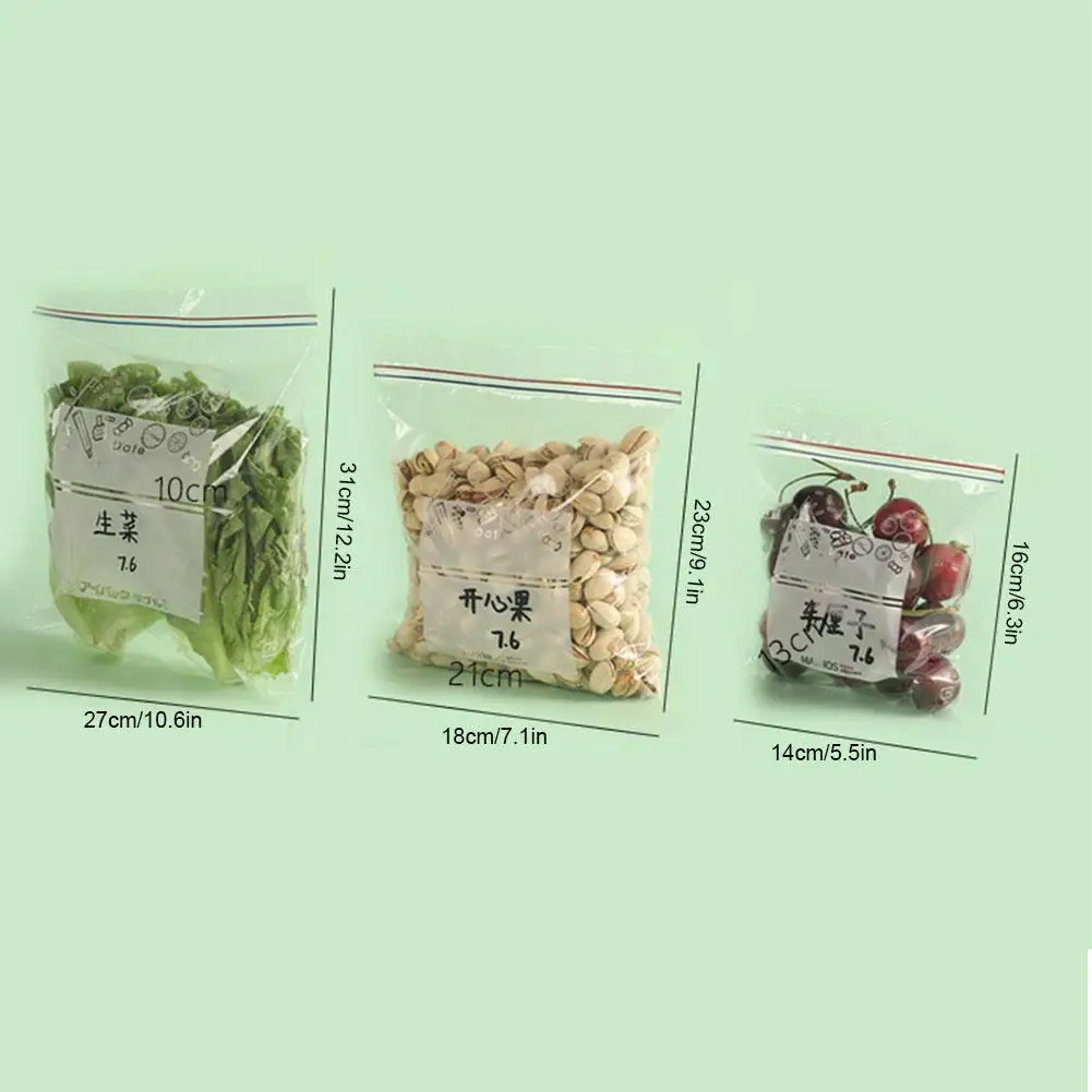 PE Food Grade Seal Bags Resealable Transparent Bag Sealing Plastic Storage Bag Fresh Bag For Keeping Food Seal Bags