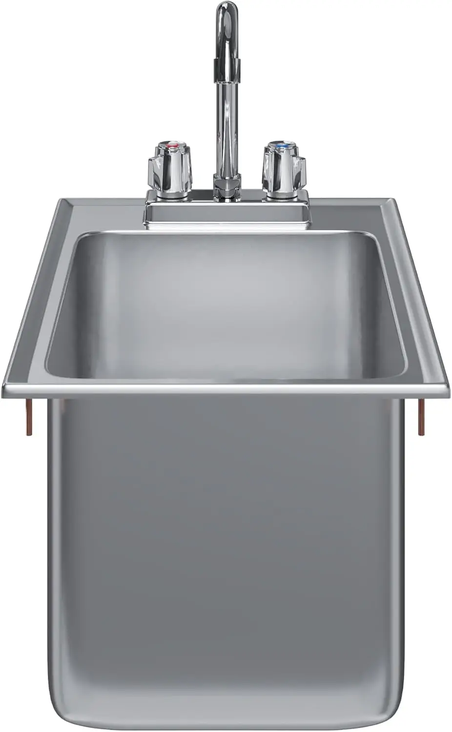 Stainless Steel Compartment Drop-In Sink. Nsf (1 Bowl 10