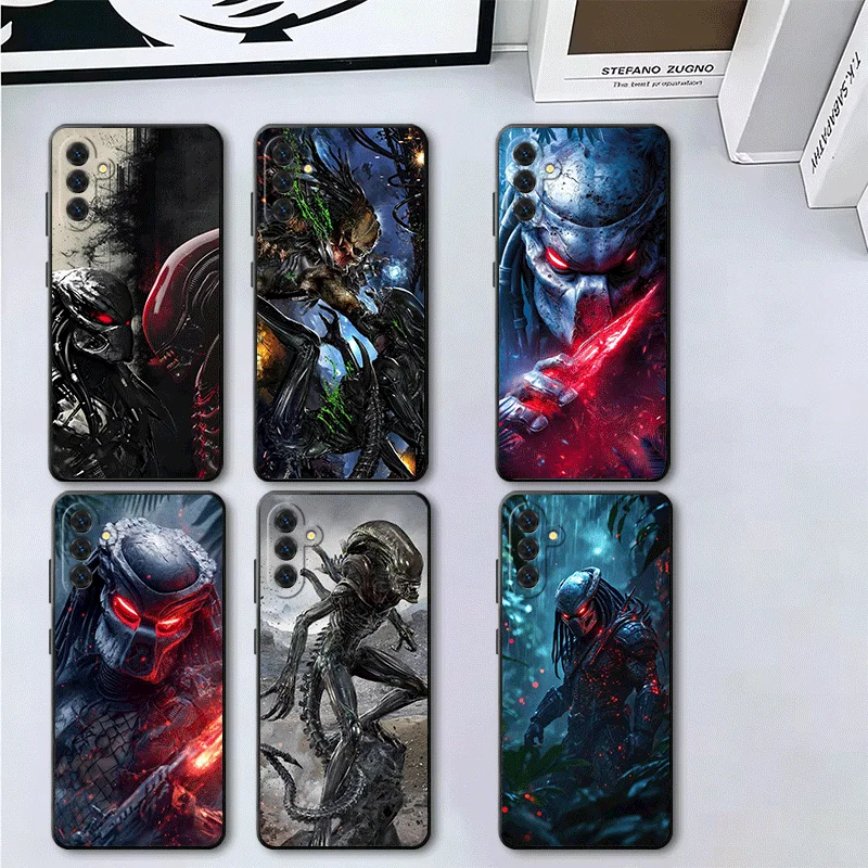 A-Alien Vs P-Predator Soft Phone Case for Samsung A17 A37 A57 A16 A26 A36 A56 A15 A25 A35 A55 A14 A24 A34 A54 A13 A23 A33 A53 A5