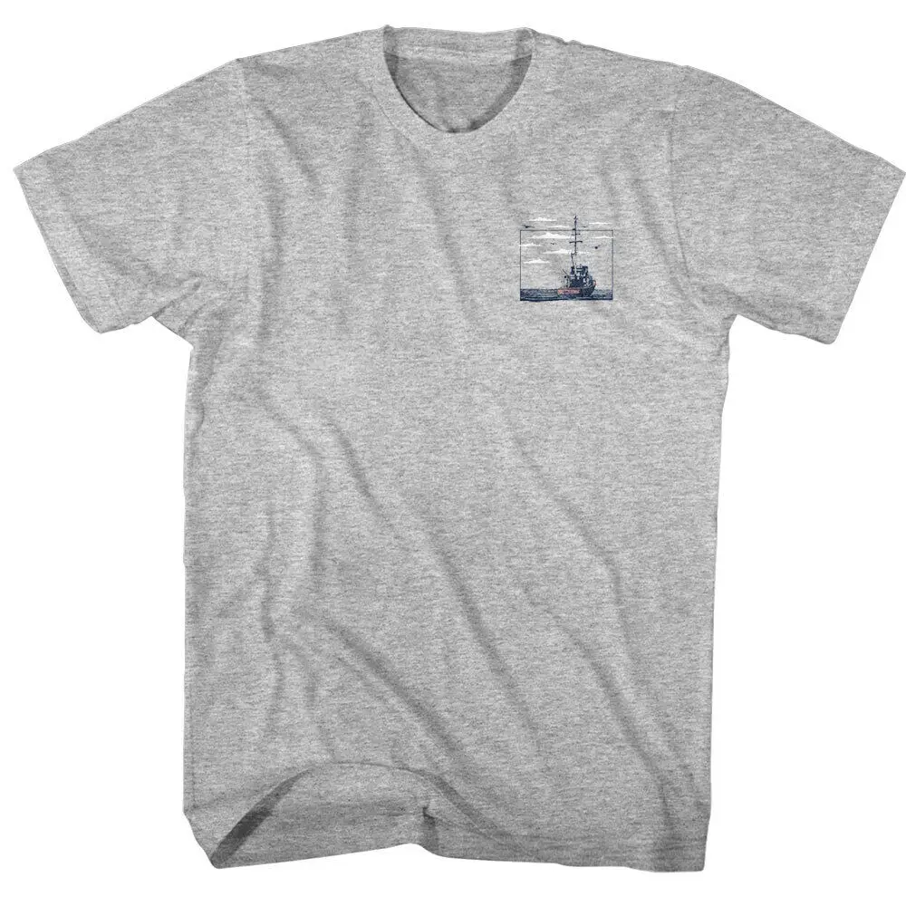 Jaws 70's Thriller Movie Orca Deep Sea Charters Est 1975 Seagulls Men's T Shirt