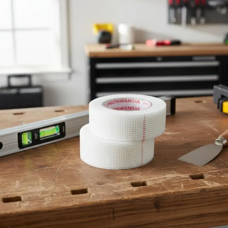 2 Roll 30M Glass Fiber Self-adhesive Mesh Tape Wall Crack Repair Thermal Insulation Decorative Mesh Seam Tape