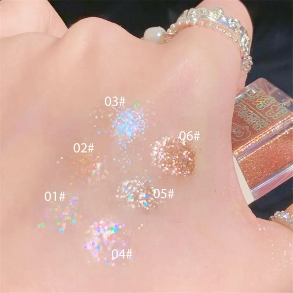 Pailletten Eyeliner Cosmetische Glitter Fleuren Liggende Zijderupsen Diamant Oogschaduw Vloeibare Oogschaduw Gezicht Glinstering Oogglitter