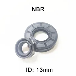 NBR Framework Oil Seal ID 13mm Rubber Shaft Oil Seal TG/TC-13*20/22/23/24/25/26/27/28/30/32/35*4/5/6/7/8mm Corrosion Resistance