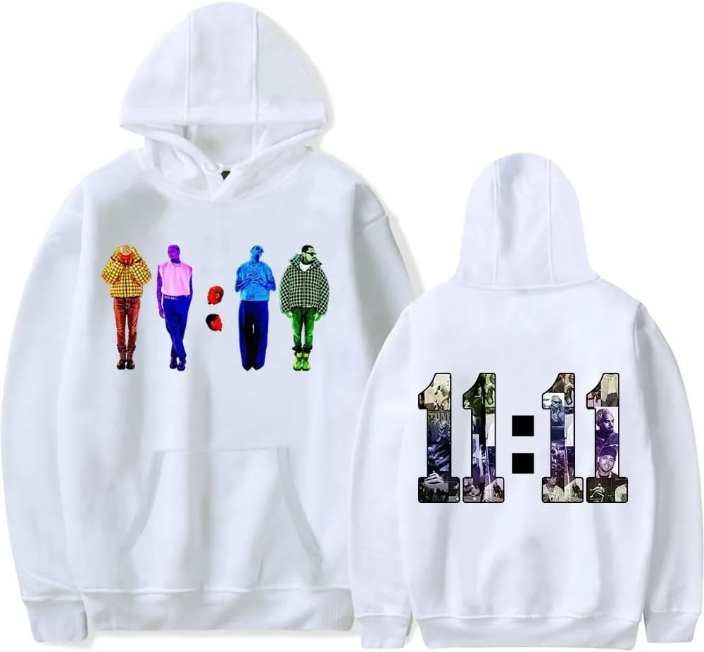 

Chris Brown Rapper Hoodies 11:11 Album Merch Women Men Fashion Casual Streetwear Sweatshirts Long Sleeve T-Shirts